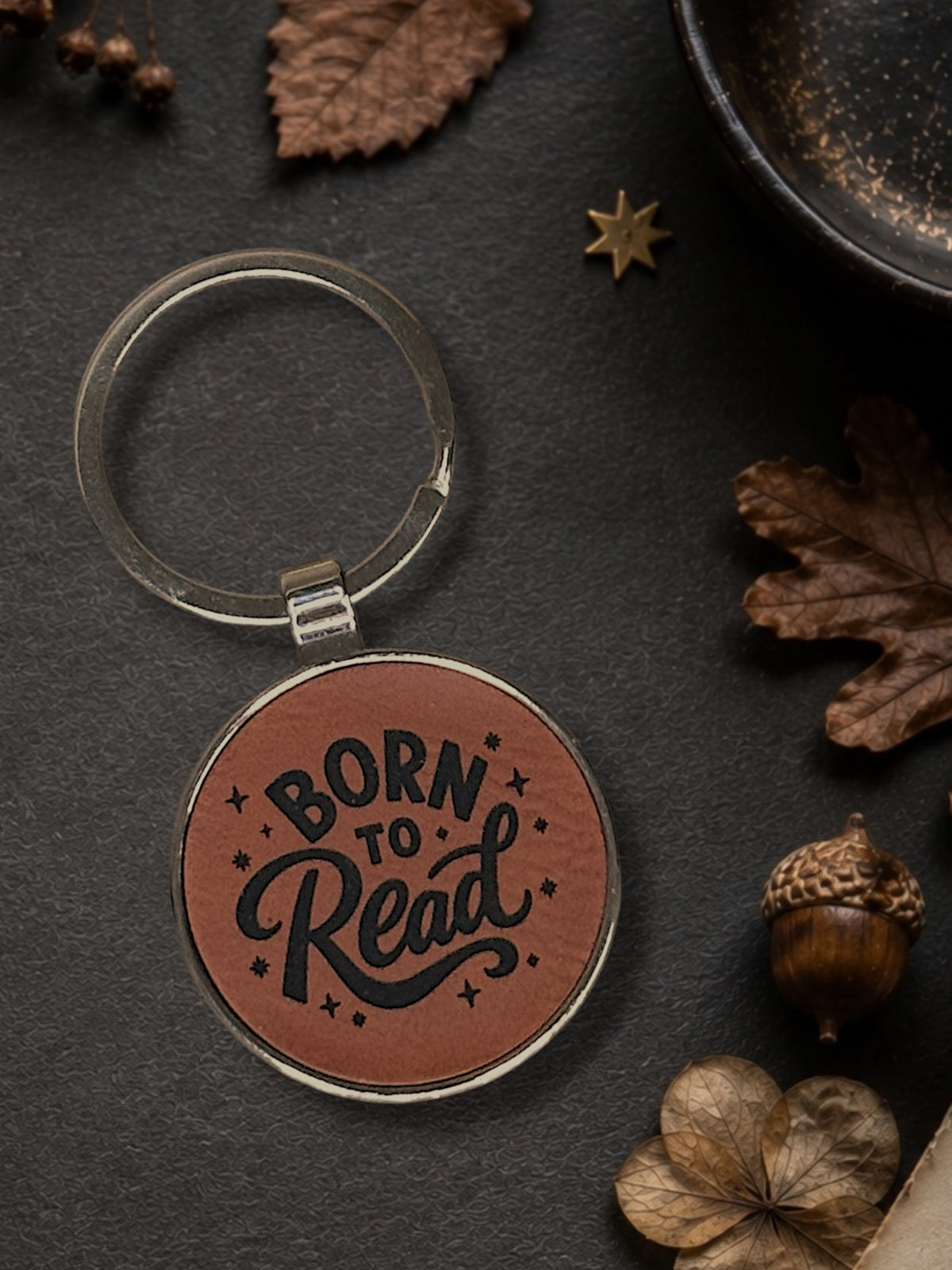 Born to Read Keychain