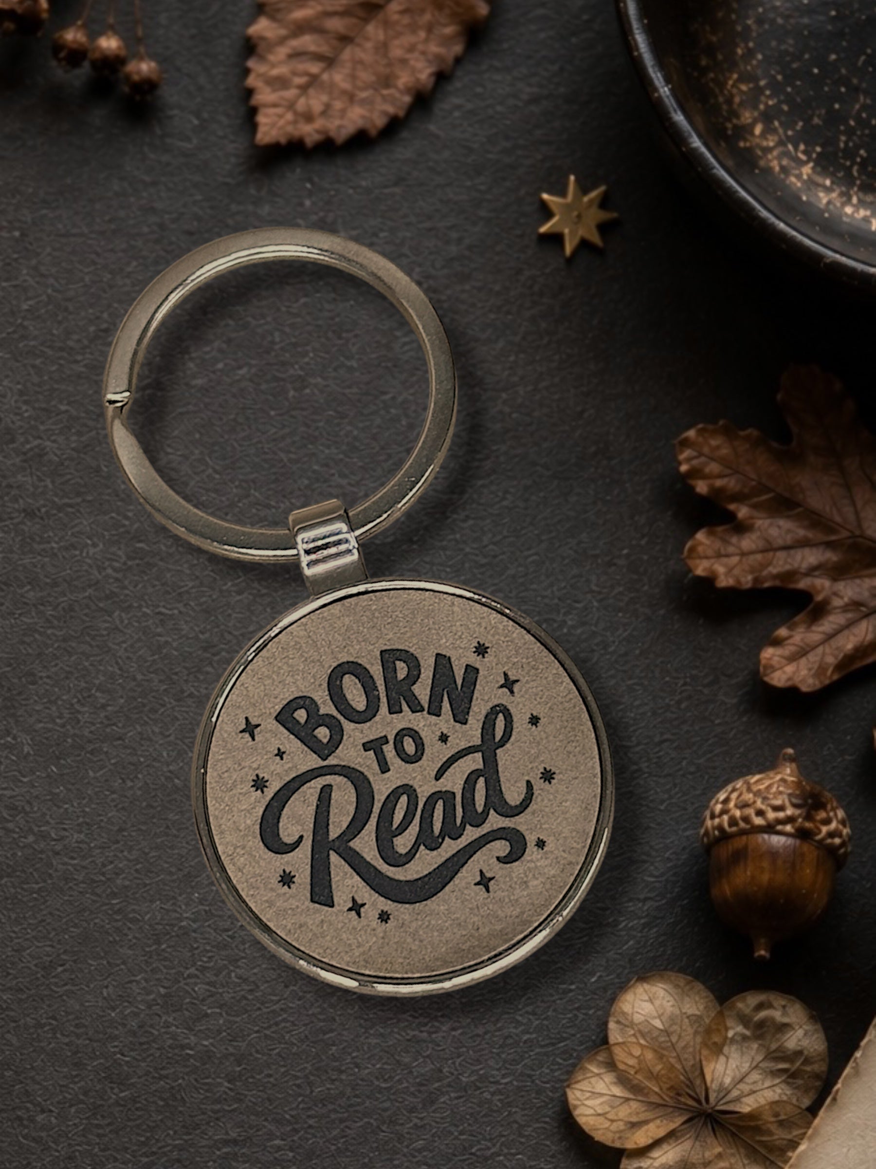 Born to Read Keychain