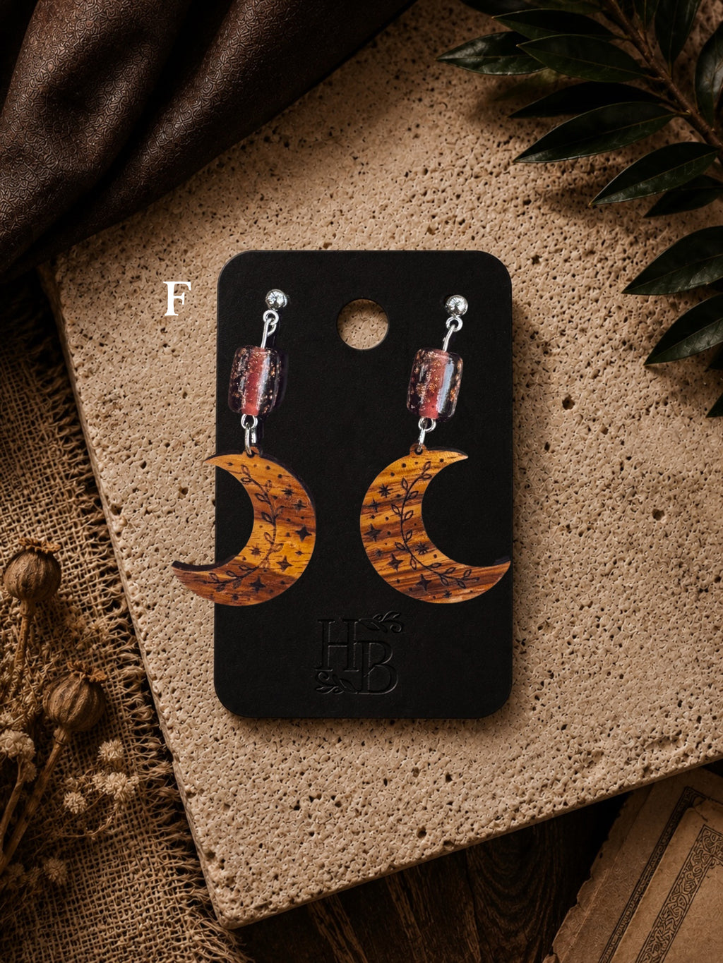 Moon & Vine Earrings