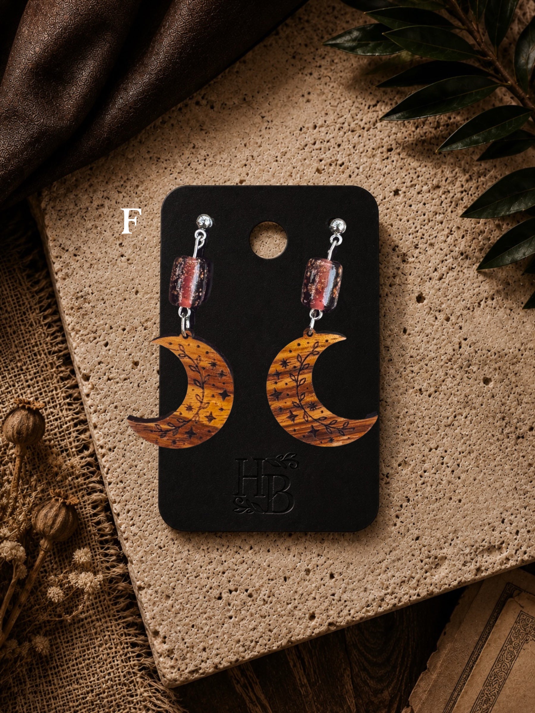 Moon & Vine Earrings