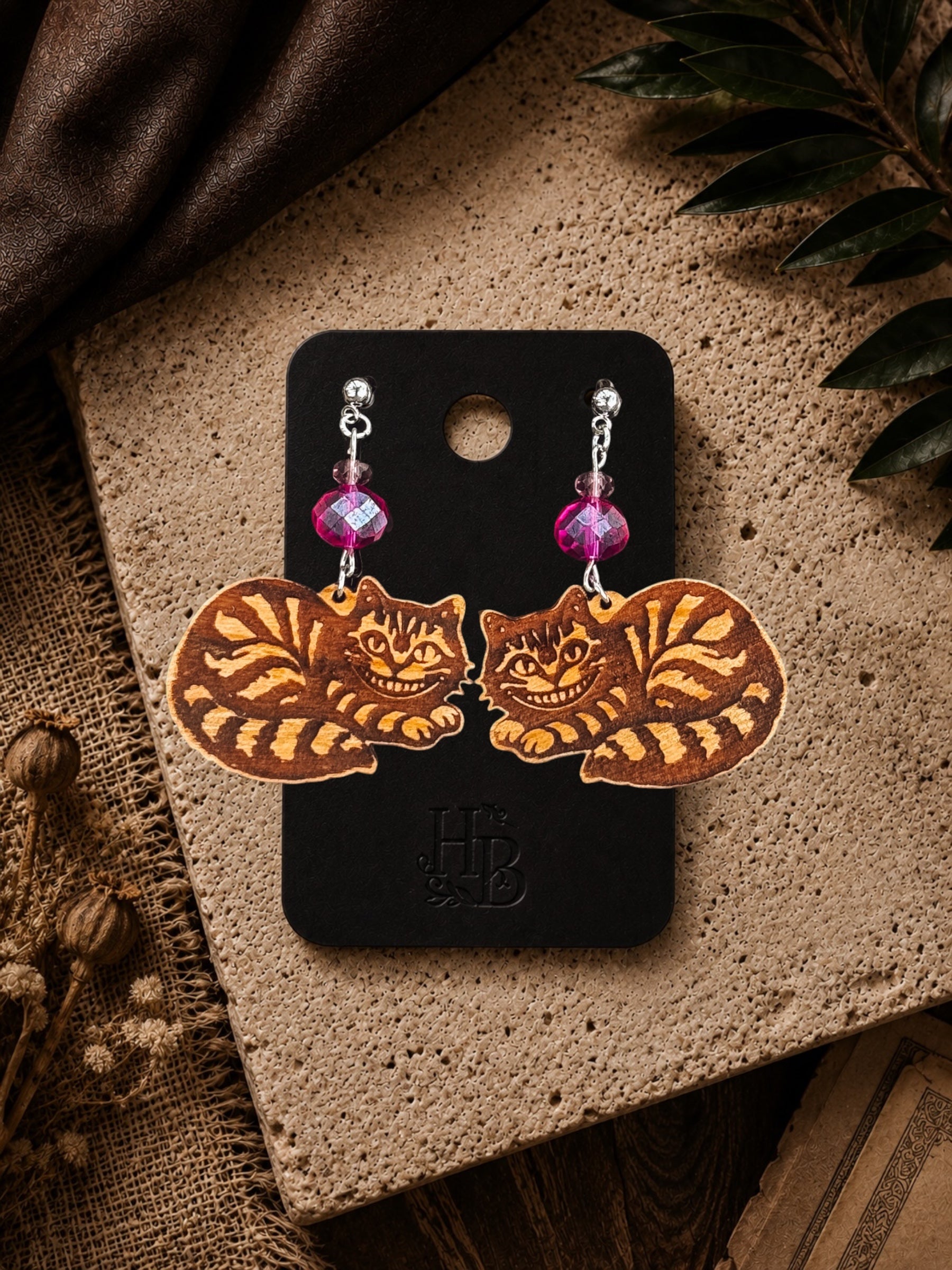 Wonderland Cheshire Cat Earrings